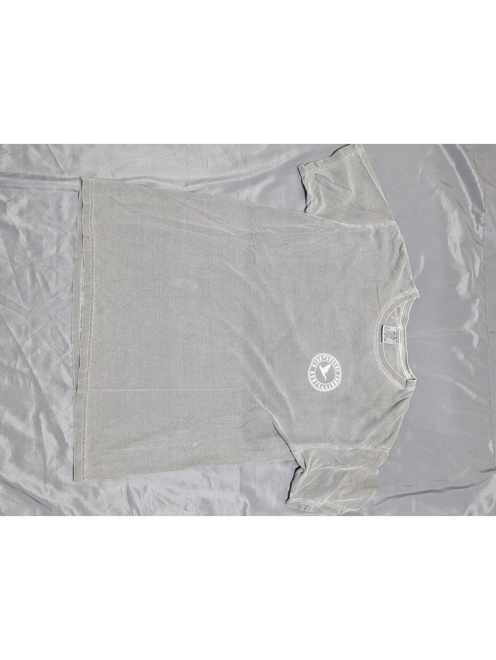 Vintage Grey Cotton T-Shirt with Duck Hunt Logo